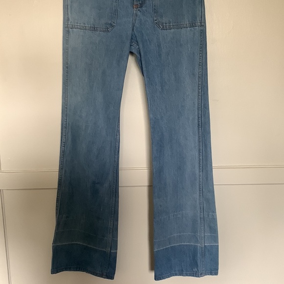 Vibtage 70s “Cheap Jeans”, straight leg slightly wider at bottom - Picture 4 of 8